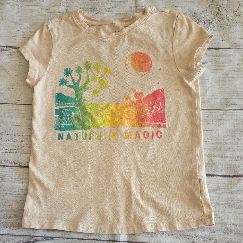 Nature is Magic Kids T-Shirt - Cream